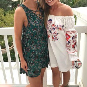 Free People Embroidered off the shoulder Dress